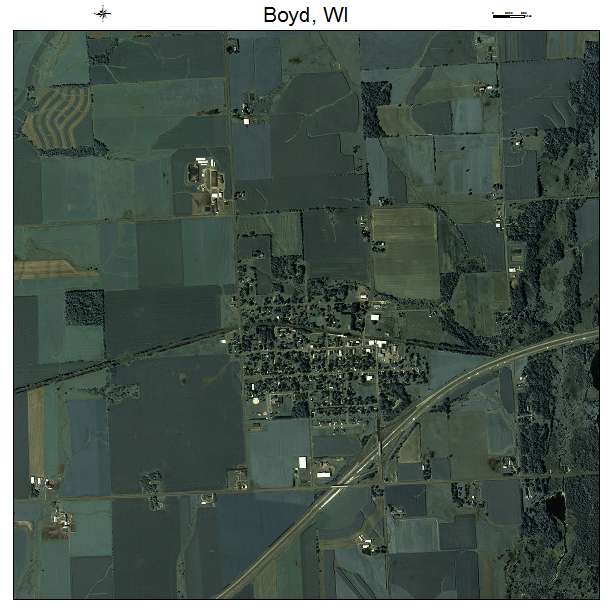 Boyd, WI air photo map