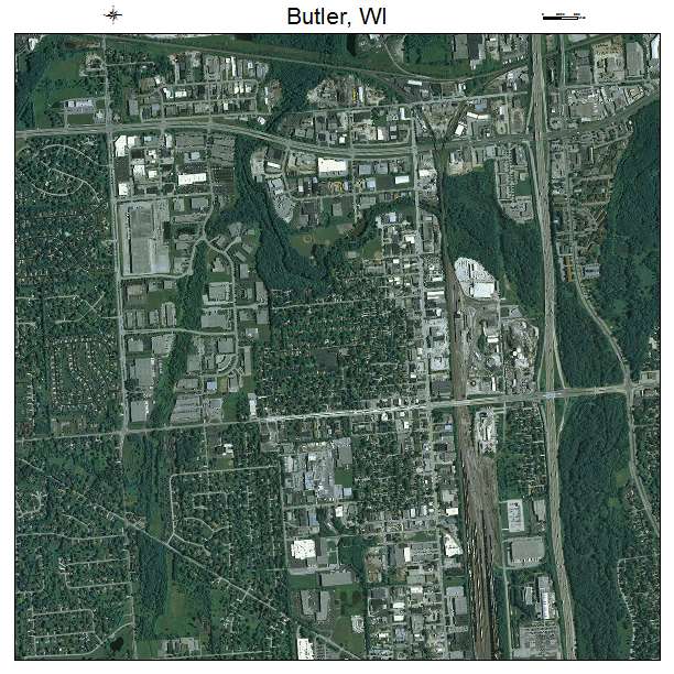 Butler, WI air photo map