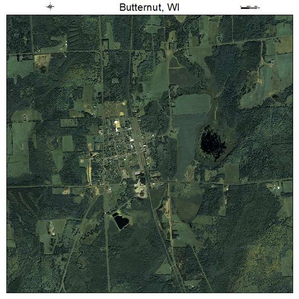 Butternut, WI air photo map