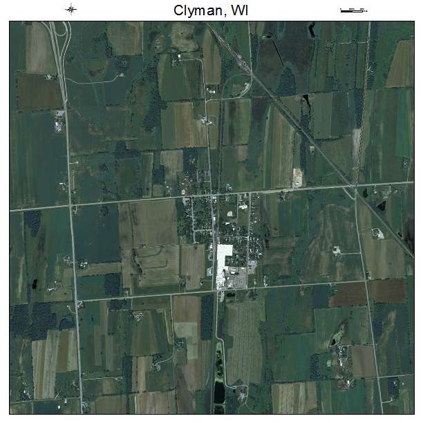 Clyman, WI air photo map
