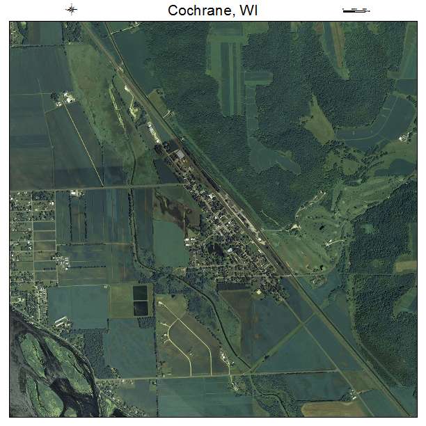 Cochrane, WI air photo map