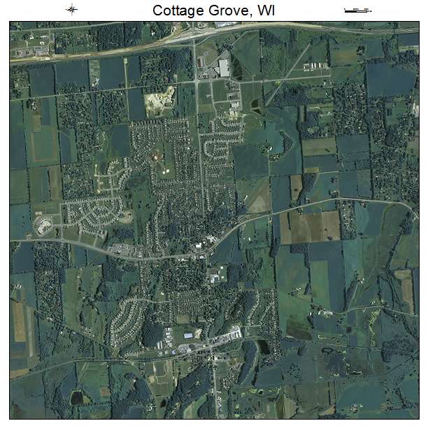 Cottage Grove, WI air photo map