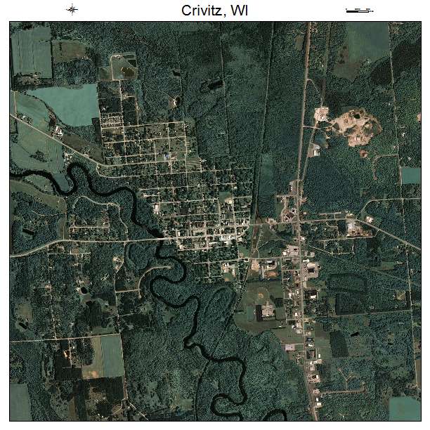 Crivitz, WI air photo map