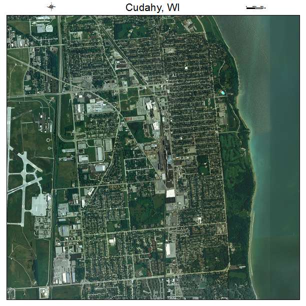 Cudahy, WI air photo map