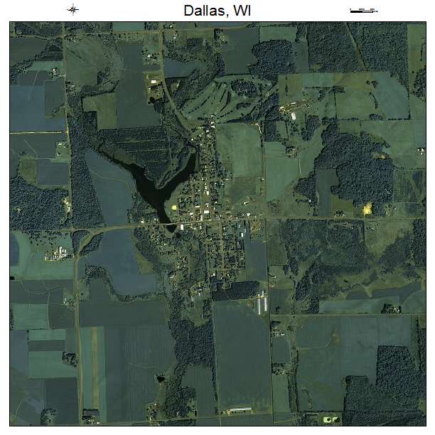 Dallas, WI air photo map