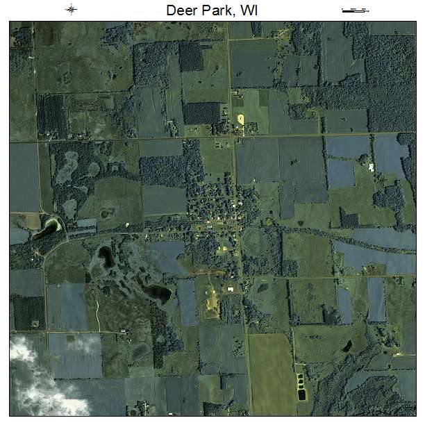 Deer Park, WI air photo map