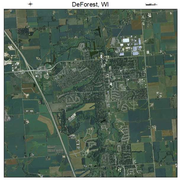 DeForest, WI air photo map