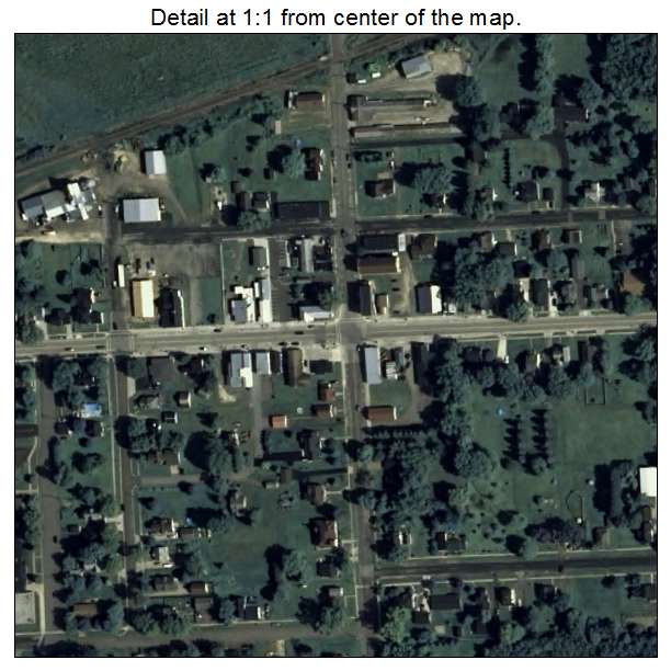 Alma Center, Wisconsin aerial imagery detail