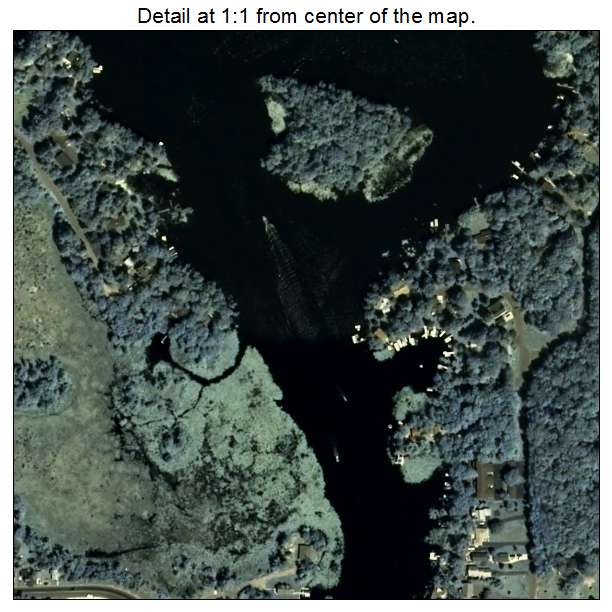 Balsam Lake, Wisconsin aerial imagery detail