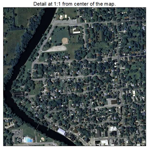 Berlin, Wisconsin aerial imagery detail