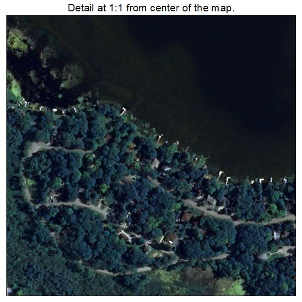 Bohners Lake, Wisconsin aerial imagery detail