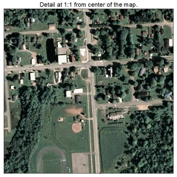 Bowler, Wisconsin aerial imagery detail