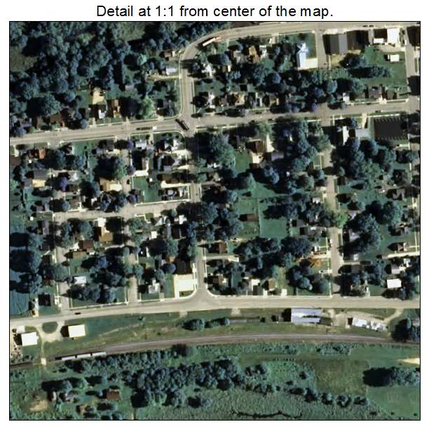 Cambria, Wisconsin aerial imagery detail