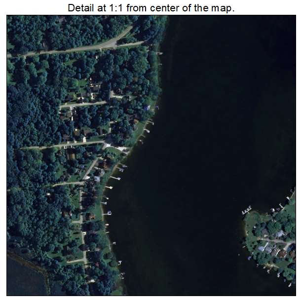 Camp Lake, Wisconsin aerial imagery detail