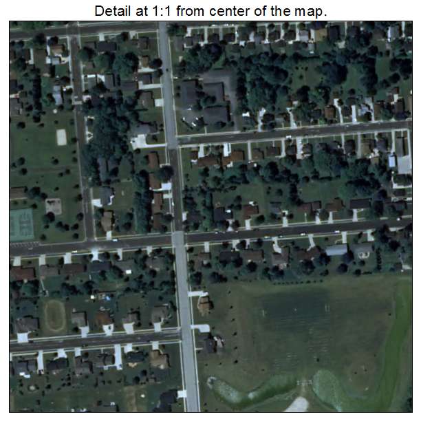 Cedar Grove, Wisconsin aerial imagery detail