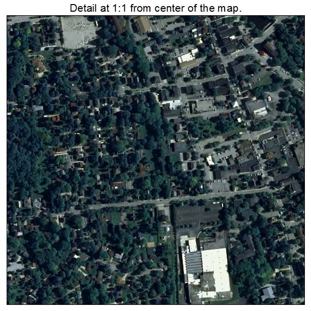 Cedarburg, Wisconsin aerial imagery detail