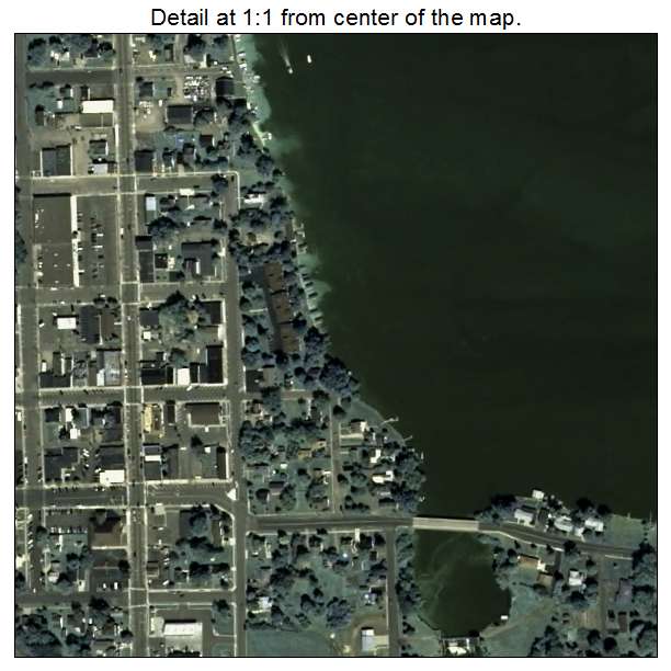 Chetek, Wisconsin aerial imagery detail