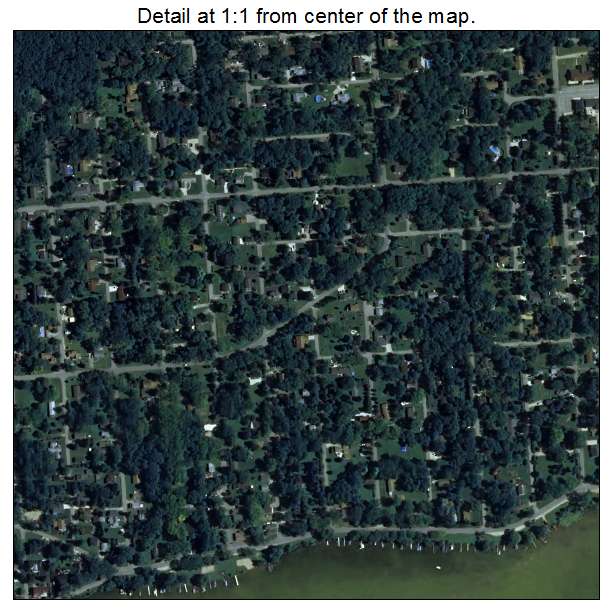 Como, Wisconsin aerial imagery detail