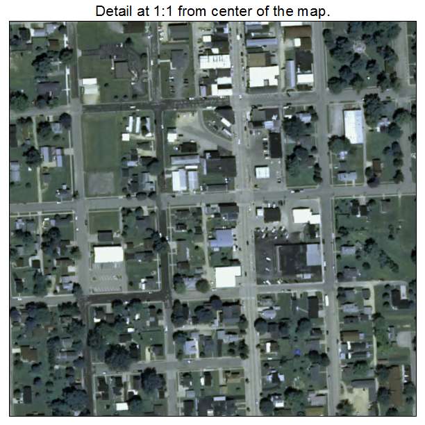 Cuba City, Wisconsin aerial imagery detail