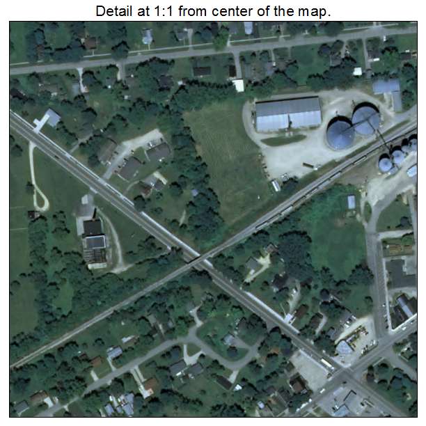 Darien, Wisconsin aerial imagery detail