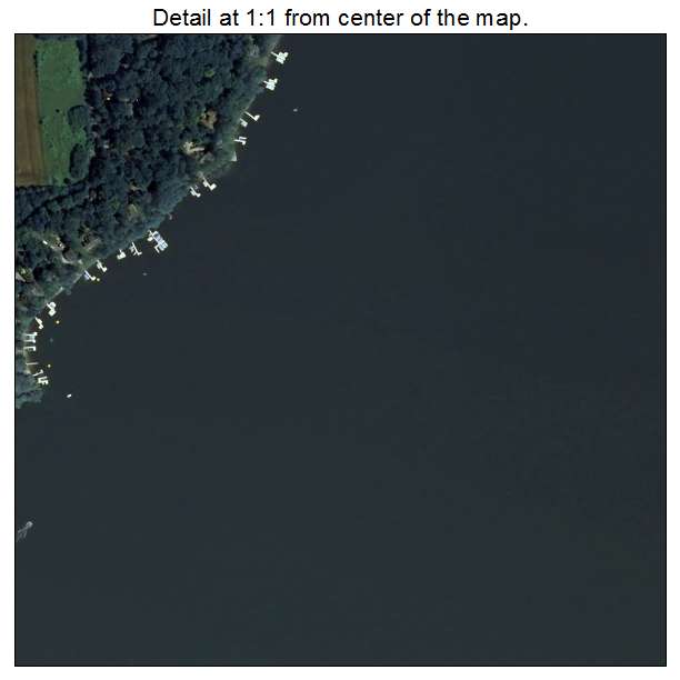 Delavan Lake, Wisconsin aerial imagery detail
