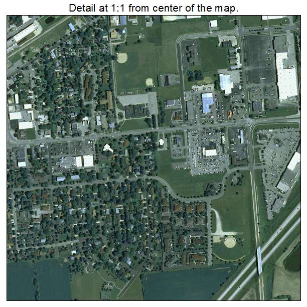 Delavan, Wisconsin aerial imagery detail