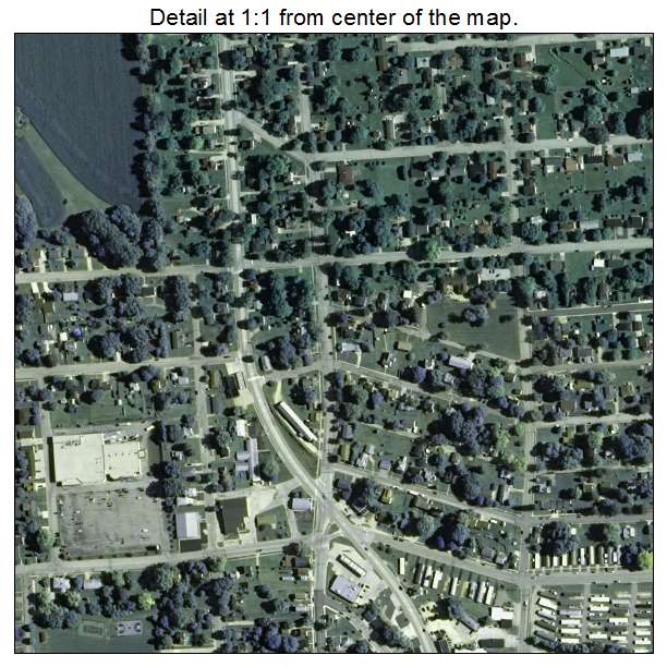 Dodgeville, Wisconsin aerial imagery detail