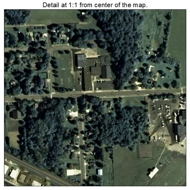 Elk Mound, Wisconsin aerial imagery detail