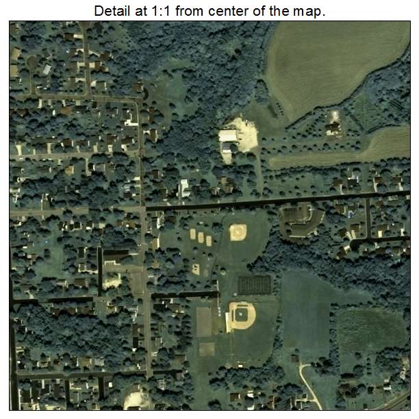 Ellsworth, Wisconsin aerial imagery detail