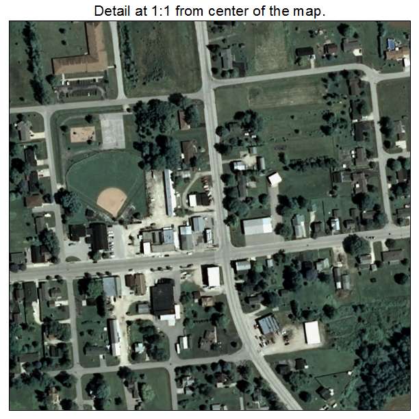 Forestville, Wisconsin aerial imagery detail
