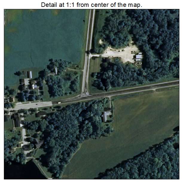 Glenbeulah, Wisconsin aerial imagery detail