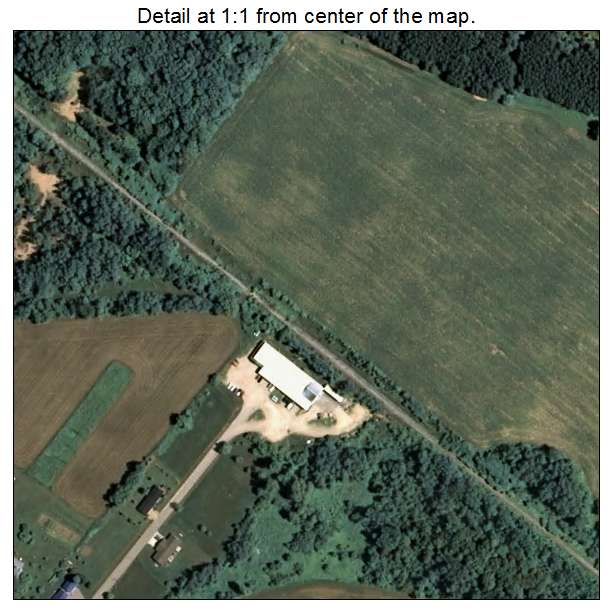 Gresham, Wisconsin aerial imagery detail
