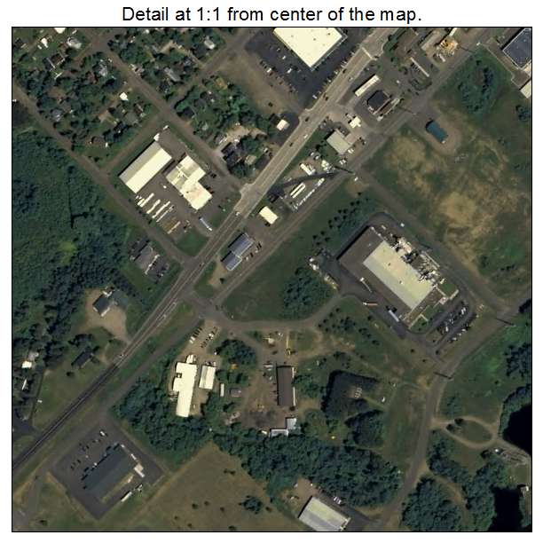 Hayward, Wisconsin aerial imagery detail