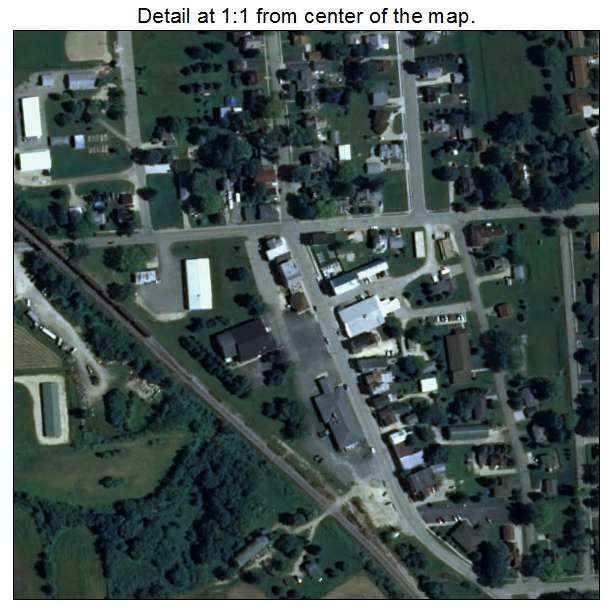 Iron Ridge, Wisconsin aerial imagery detail