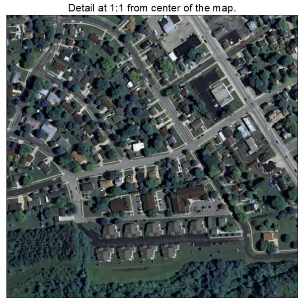 Kewaskum, Wisconsin aerial imagery detail