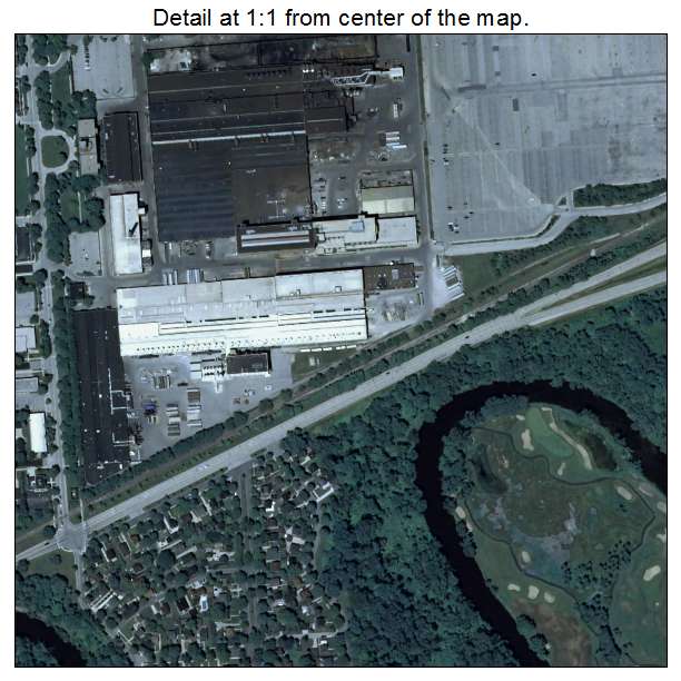 Kohler, Wisconsin aerial imagery detail