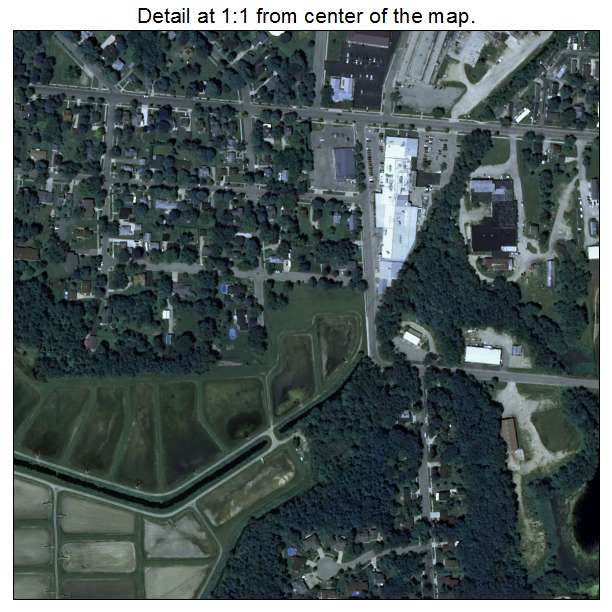 Lake Mills, Wisconsin aerial imagery detail
