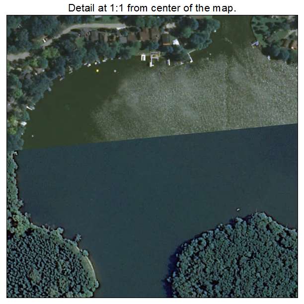 Lake Shangrila, Wisconsin aerial imagery detail