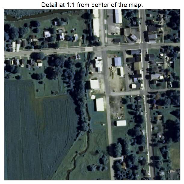 Loganville, Wisconsin aerial imagery detail
