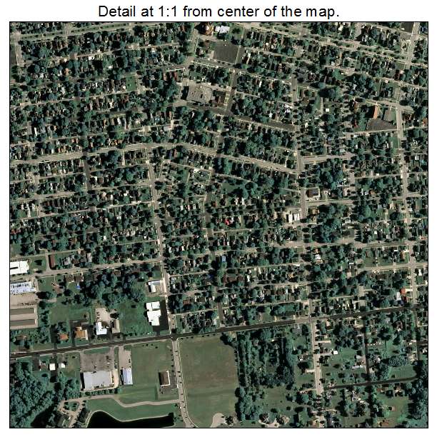 Marinette, Wisconsin aerial imagery detail