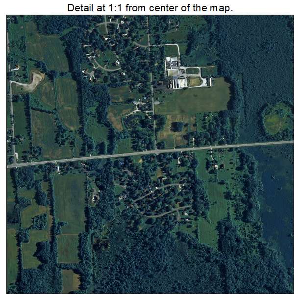 Menomonee Falls, Wisconsin aerial imagery detail