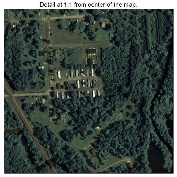 Merrillan, Wisconsin aerial imagery detail