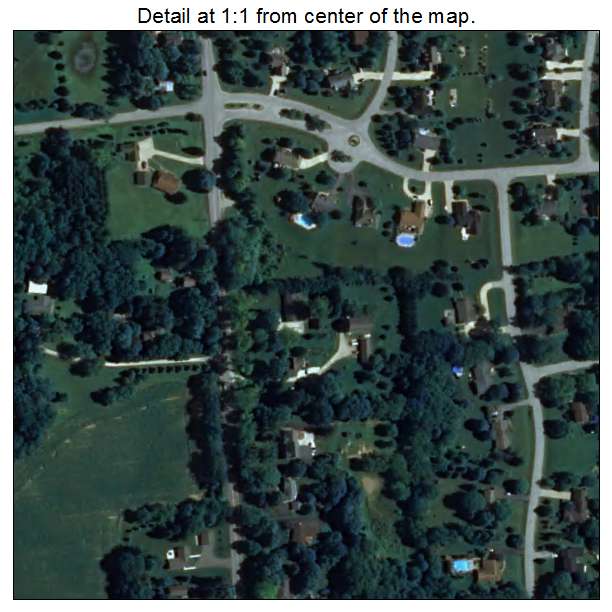 Nashotah, Wisconsin aerial imagery detail