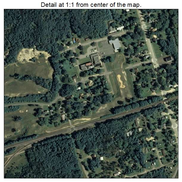 Necedah, Wisconsin aerial imagery detail