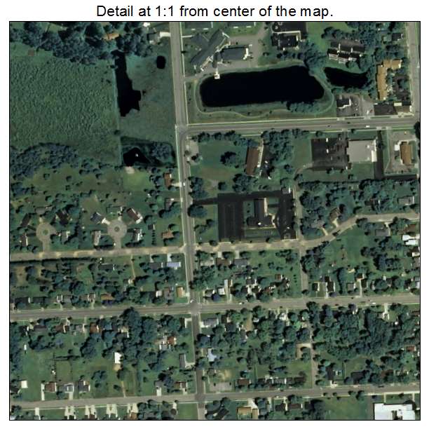 Nekoosa, Wisconsin aerial imagery detail