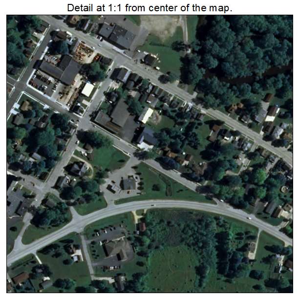 Newburg, Wisconsin aerial imagery detail