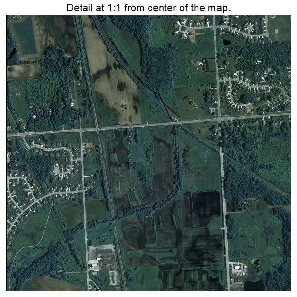 Oak Creek, Wisconsin aerial imagery detail