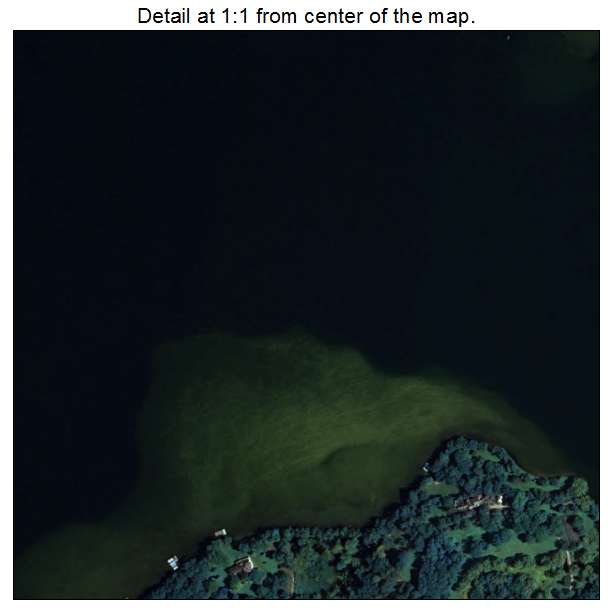 Oconomowoc Lake, Wisconsin aerial imagery detail