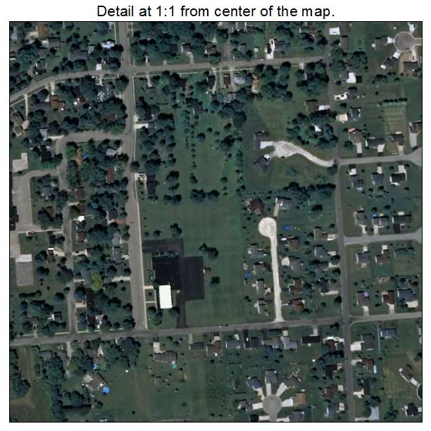 Omro, Wisconsin aerial imagery detail