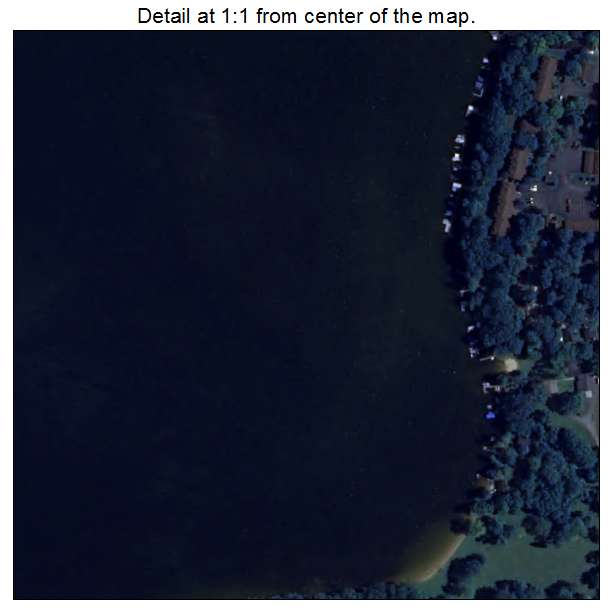 Paddock Lake, Wisconsin aerial imagery detail